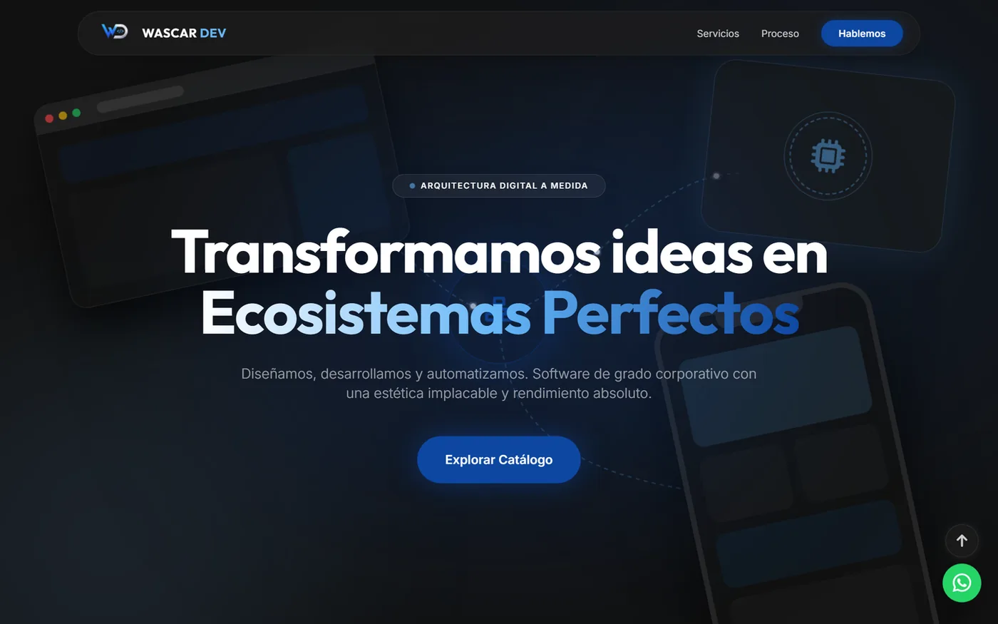 Wascar Dev, funcionando